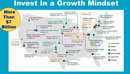 Dairy - IDFA chart of growth in 2024