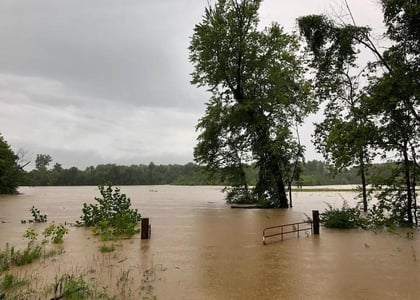 Weather - picture of record rainfall Troy MO 7-2022